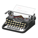 Animal Crossing Items Typewriter Black