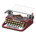 Animal Crossing Items Typewriter Brown