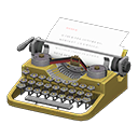 Animal Crossing Items Typewriter Gold