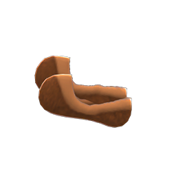 Animal Crossing Items Ultra No-show Socks Brown