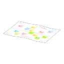 Animal Crossing Items Unfolded reference sheet Chart with sticky notes Content