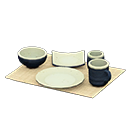 Animal Crossing Items Switch Recipe Unglazed Dish Set