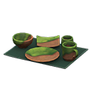 Animal Crossing Items Unglazed Dish Set Oribe-style