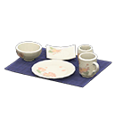 Animal Crossing Items Unglazed Dish Set Patterned