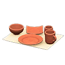 Animal Crossing Items Switch Unglazed Dish Set