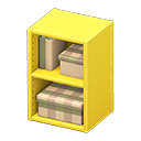 Animal Crossing Items Upright organizer Checkered beige Stored-item design Yellow