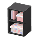 Animal Crossing Items Upright organizer Pastel flowers Stored-item design Black