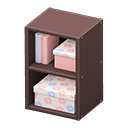 Animal Crossing Items Upright organizer Pastel flowers Stored-item design Brown