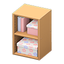 Animal Crossing Items Upright organizer Pastel flowers Stored-item design Light brown