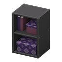 Animal Crossing Items Upright organizer Purple diamonds Stored-item design Black