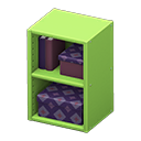 Animal Crossing Items Upright organizer Purple diamonds Stored-item design Green