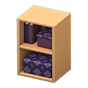 Animal Crossing Items Upright organizer Purple diamonds Stored-item design Light brown