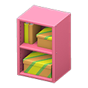 Animal Crossing Items Upright organizer Vivid stripes Stored-item design Pink