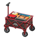 Animal Crossing Items Utility wagon Brown Fabric color Red