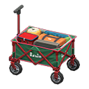 Animal Crossing Items Utility wagon Green Fabric color Red