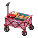 Animal Crossing Items Utility wagon Pink Fabric color Red