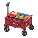 Animal Crossing Items Utility wagon Red Fabric color Red