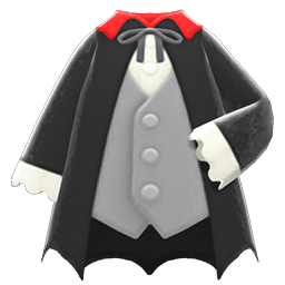 Animal Crossing Items Vampire Costume Black