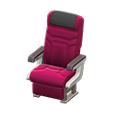 Animal Crossing Items Vehicle cabin seat Black Headrest cover Berry red