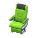 Animal Crossing Items Vehicle cabin seat Black Headrest cover Green