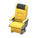 Animal Crossing Items Vehicle cabin seat Black Headrest cover Yellow