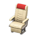 Animal Crossing Items Vehicle cabin seat Red Headrest cover Ivory