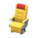 Animal Crossing Items Vehicle cabin seat Red Headrest cover Yellow