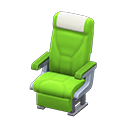 Animal Crossing Items Vehicle cabin seat White Headrest cover Green