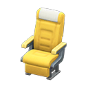 Animal Crossing Items Vehicle cabin seat White Headrest cover Yellow