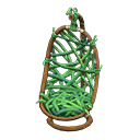 Animal Crossing Items Vine hanging chair Green