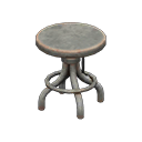 Animal Crossing Items Vintage stool Silver