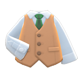 Animal Crossing Items Waistcoat Beige