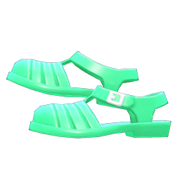 Animal Crossing Items Water Sandals Green