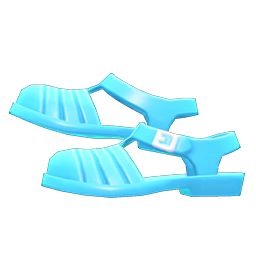 Animal Crossing Items Water Sandals Light blue