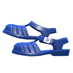 Animal Crossing Items Water Sandals Navy blue