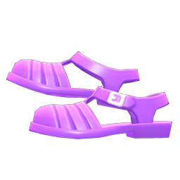 Animal Crossing Items Water Sandals Purple