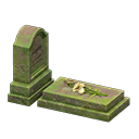 Animal Crossing Items Western-style Stone Mossy