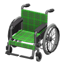 Animal Crossing Items Wheelchair Green plaid