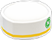 Animal Crossing Items Switch White & yellow paper restaurant cap