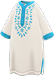 Animal Crossing Items Switch White Moroccan dress