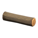 Animal Crossing Items Wild Log Bench Dark wood