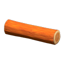 Animal Crossing Items Wild Log Bench Orange wood