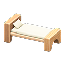 Animal Crossing Items Wooden-block Bed Natural