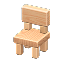 Animal Crossing Items Wooden-block Chair Natural