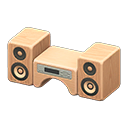 Animal Crossing Items Wooden-block Stereo Natural