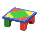 Animal Crossing Items Wooden-block Table Colorful