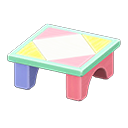 Animal Crossing Items Wooden-block Table Pastel