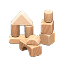 Animal Crossing Items Wooden-block Toy Natural