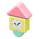 Animal Crossing Items Wooden-block Wall Clock Pastel