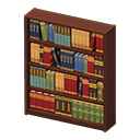 Animal Crossing Items Wooden Bookshelf Dark brown